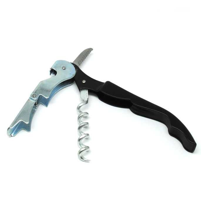 Bayar Ditempat KNIFEZER Pembuka Tutup Botol Wine Bottle Opener Stainless Steel - WS01