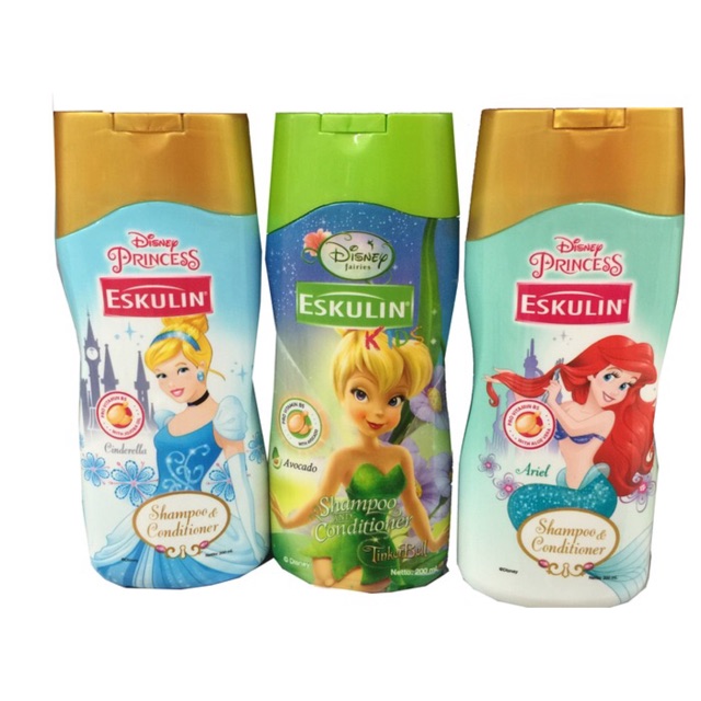 Shampoo conditioner Disney Princess  aurel Shampoo anak Eskulin kids
