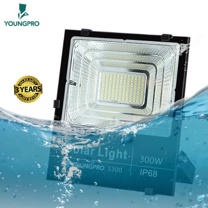 Youngpro Solar Panel LED 300Watt - Lampu taman tenaga surya 300W