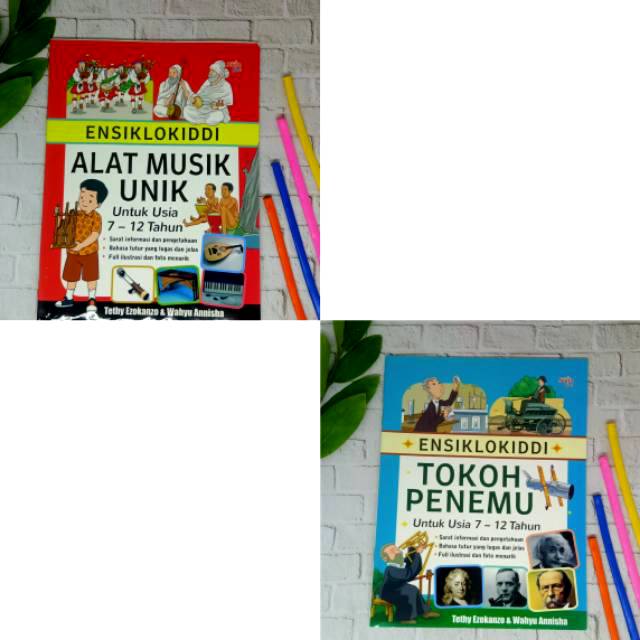 Buku Anak Ensiklokiddi - Tokoh Penemu dan Alat Musik Unik Untuk Usia 7-12 Tahun