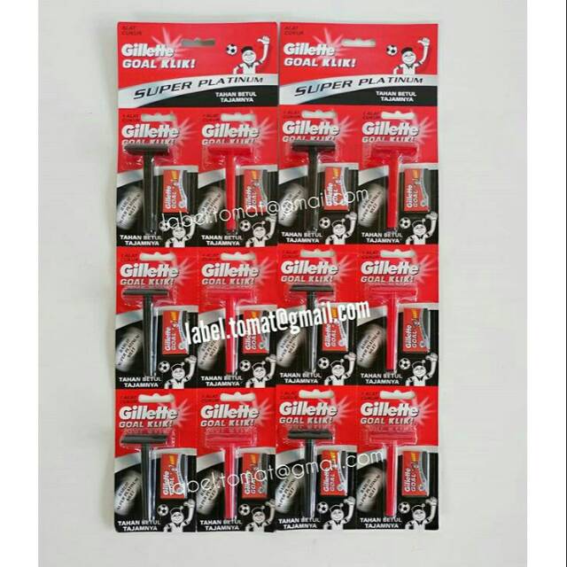 PROMO GILLETTE Goal Klik ORIGINAL / Alat Cukur Gillette Klik dengan Super Platinum Silet