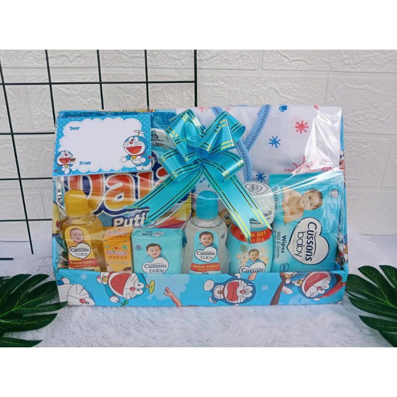 PARCEL BAYI MURAH BAJU BABY GIFT KADO LAHIRAN PARSEL-Biru
