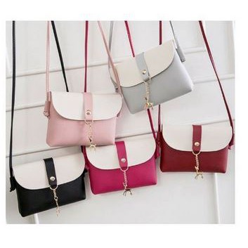 Tas Wanita Tas Fashion Selempang Motif Gantungan Rusa Import Sling Bag Korea