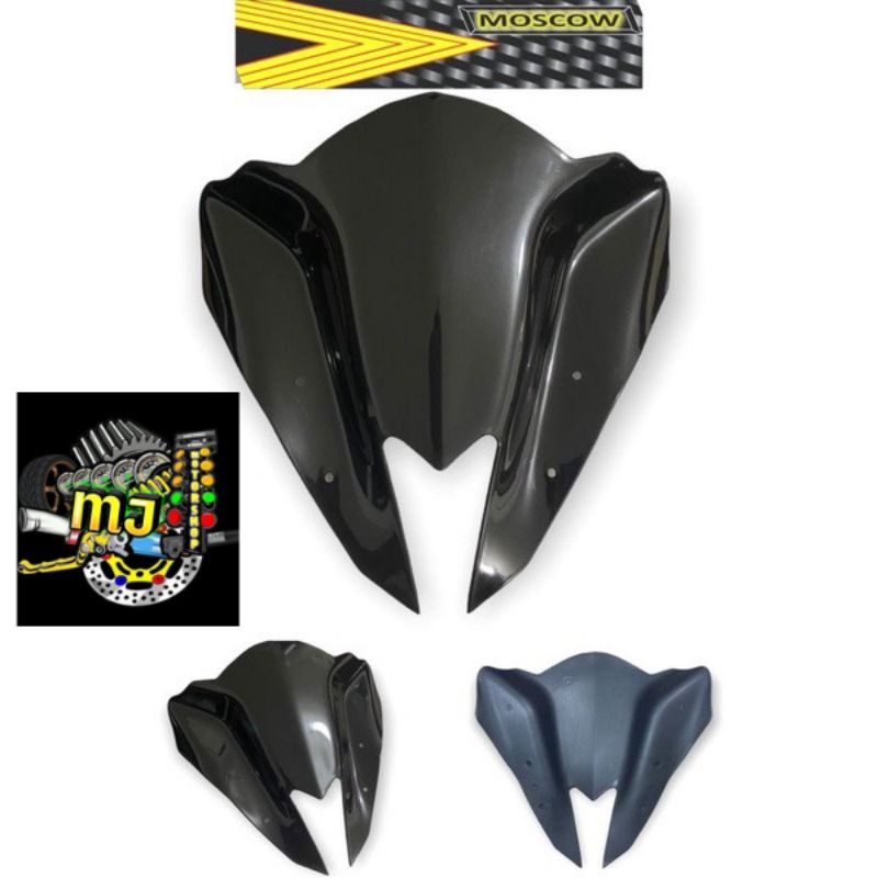 VISOR AEROX SERIES FULL HITAM KILAT MODEL TRANSFORMER BATMAN WINSHIELD WINSIL FULL BLACK BAHAN