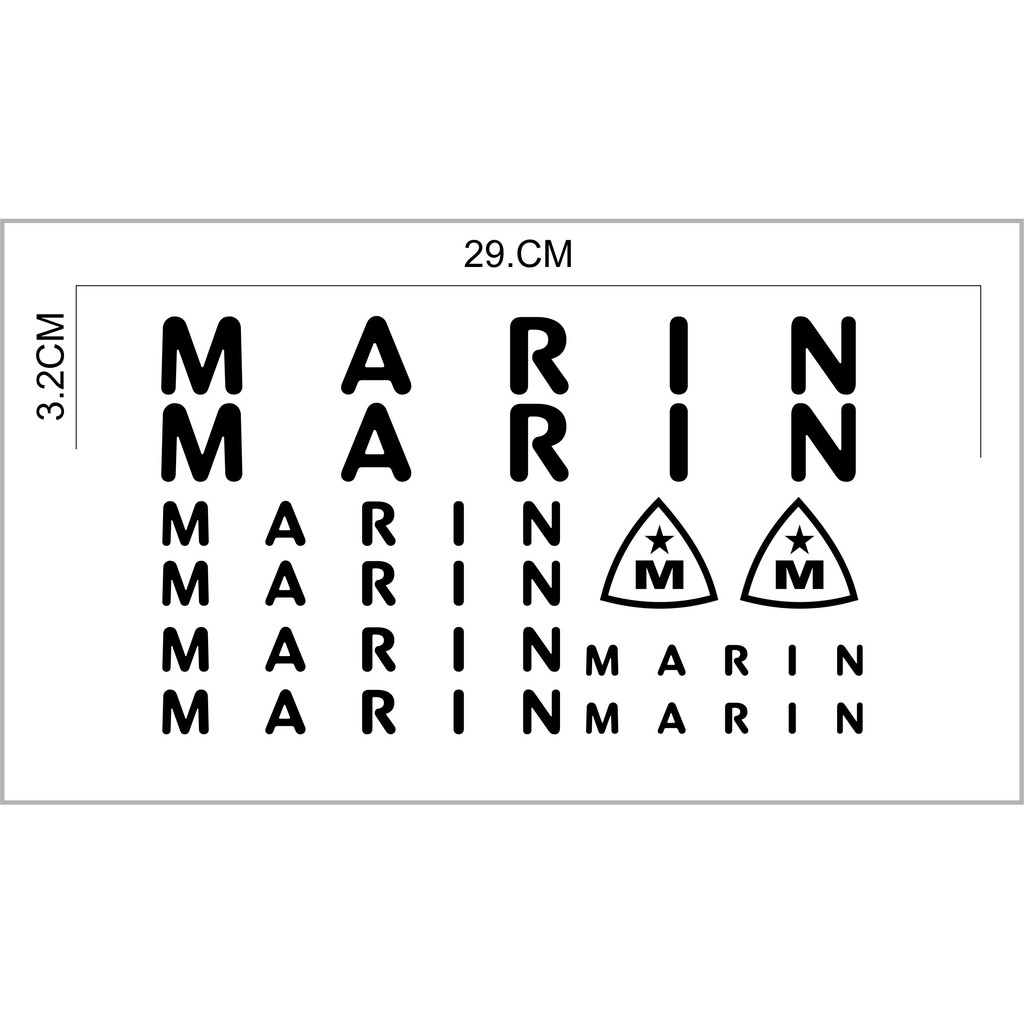 sticker frame sepeda marin