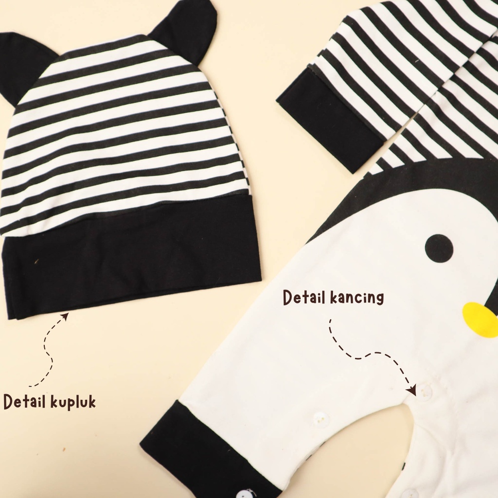 Nuna Store Baju anak laki laki / Baju Jumper Bayi 0 - 6 bulan / Baju Anak Laki-laki / Baju Motif Jumper Pinguin