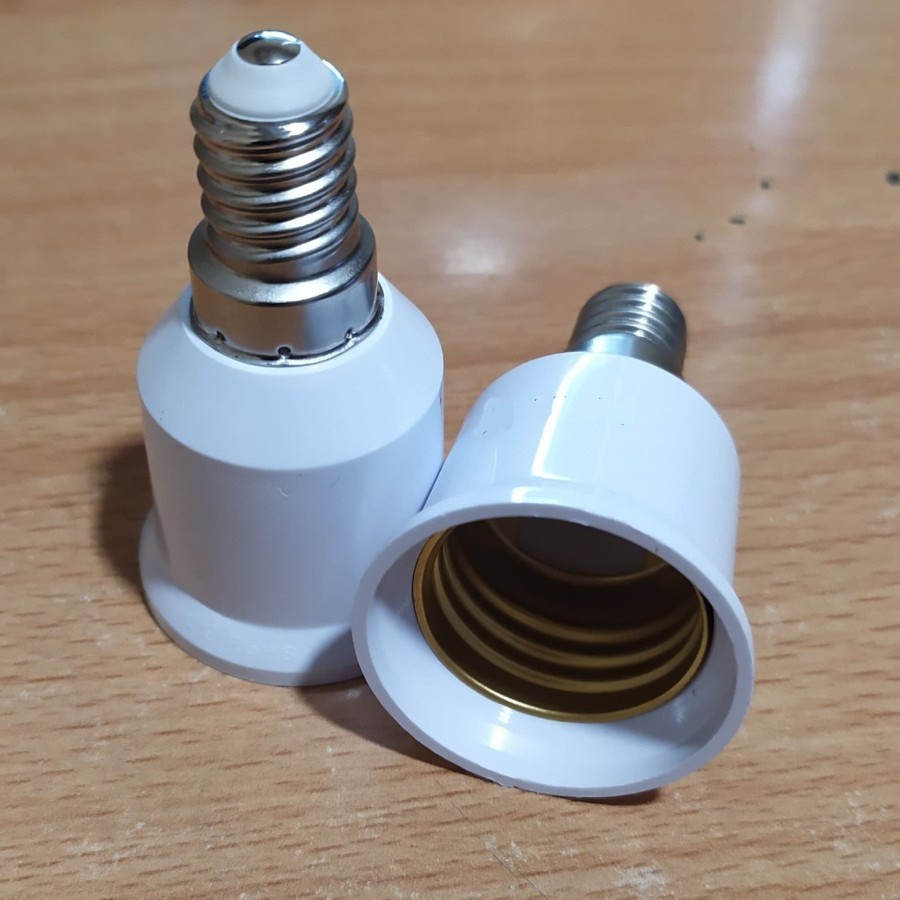 Fiting Sambung Derat Lampu E14 to E27
