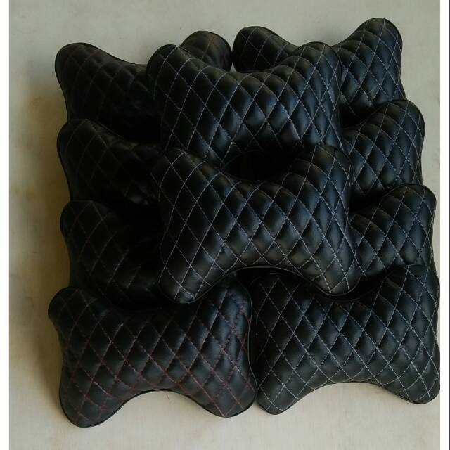 Bantal jok mobil Avanza senis brv CRV kijang Inova Pajero xpander  headrest kursi mobil bahan kulit 