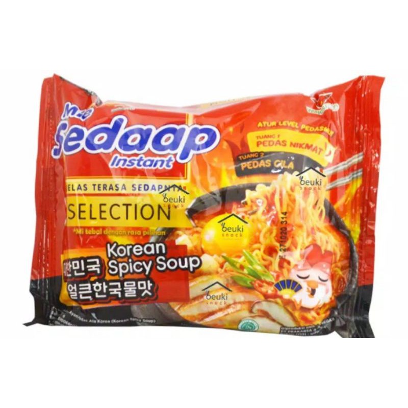 MIE SEDAP KOREA SPICY CHICKEN GORENG KUAH