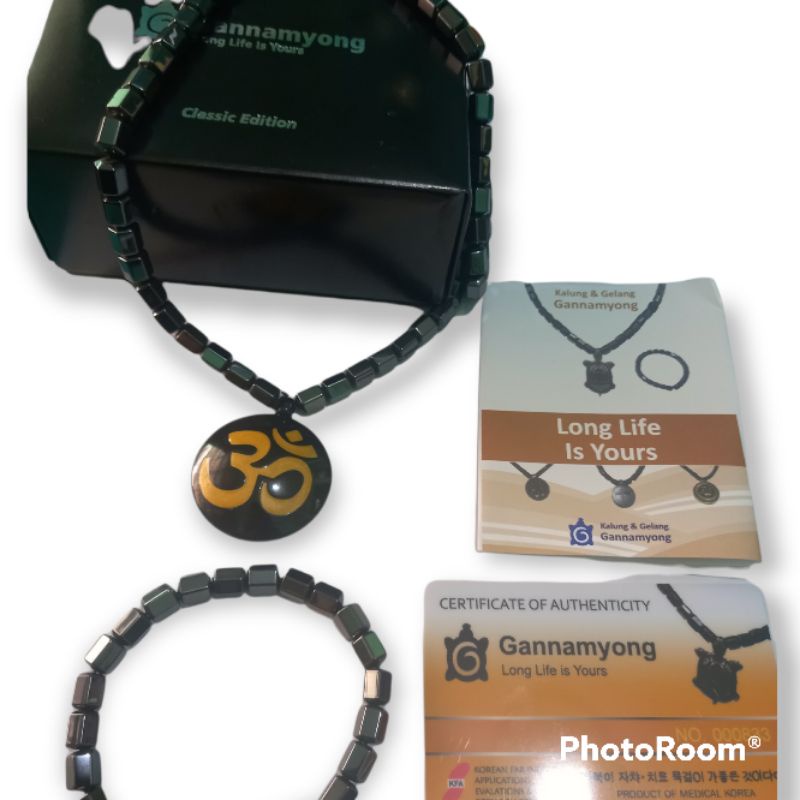 Kalung Kesehatan Omkara_Liontin Hindu bonus Gelang kesehatan.