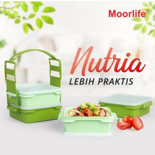 PROMO moorlife Nutria Rantang /rantang/tempatmakan/bekal makan/rantang tingkat