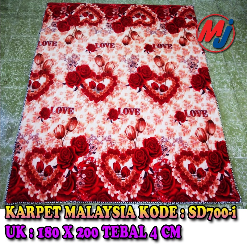 Karpet Malaysia / Ambal Malaysia Uk. 6 kk (180 x 200 ) Bahan Bulu Karpet Bulu malaysia