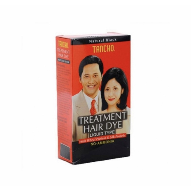 Tancho hair dye liquid 40 ml ( semir rambut tancho warna hitam )