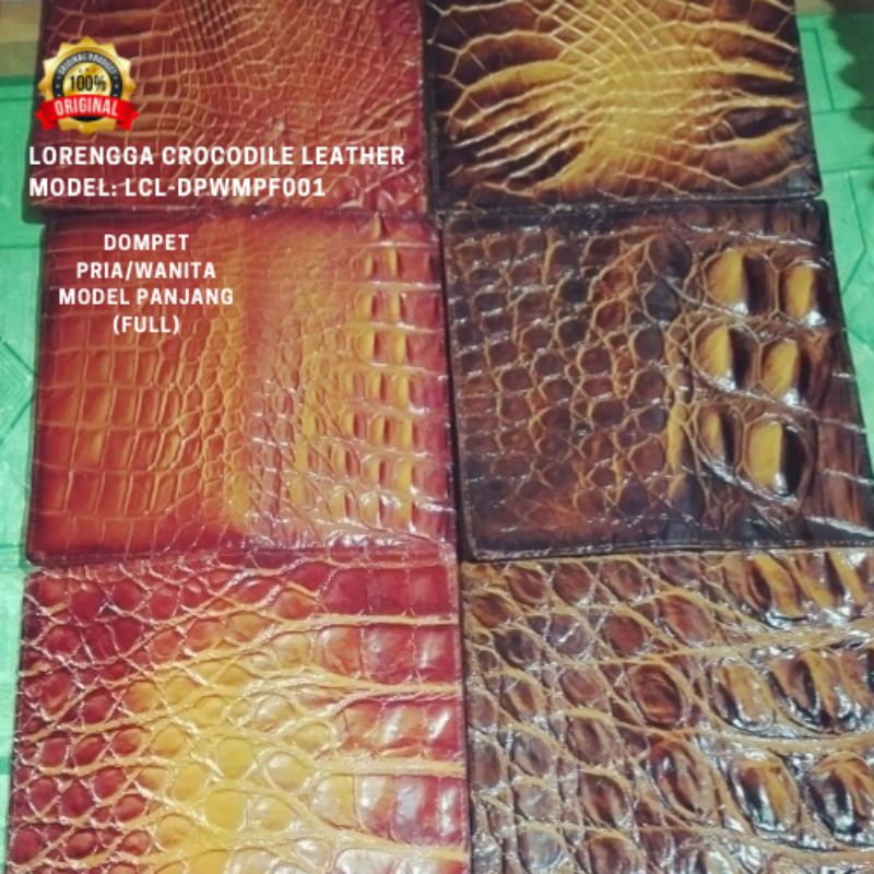 Dompet Pria/Wanita - Kulit Buaya Asli - Model Panjang Full [LCL-DPWMPF001]