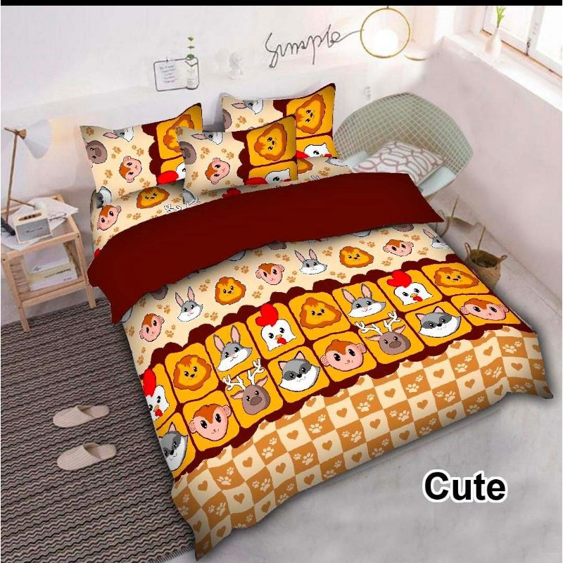 BED COVER SET MOTIF ANAK CUTE