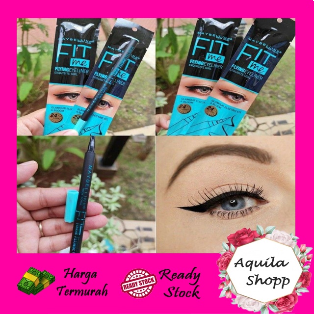 SPIDOL EYELINER MAYBELLNE FITME WATERPROOF/eyeliner/eyeliner spidol/eyeliner waterproof Biru