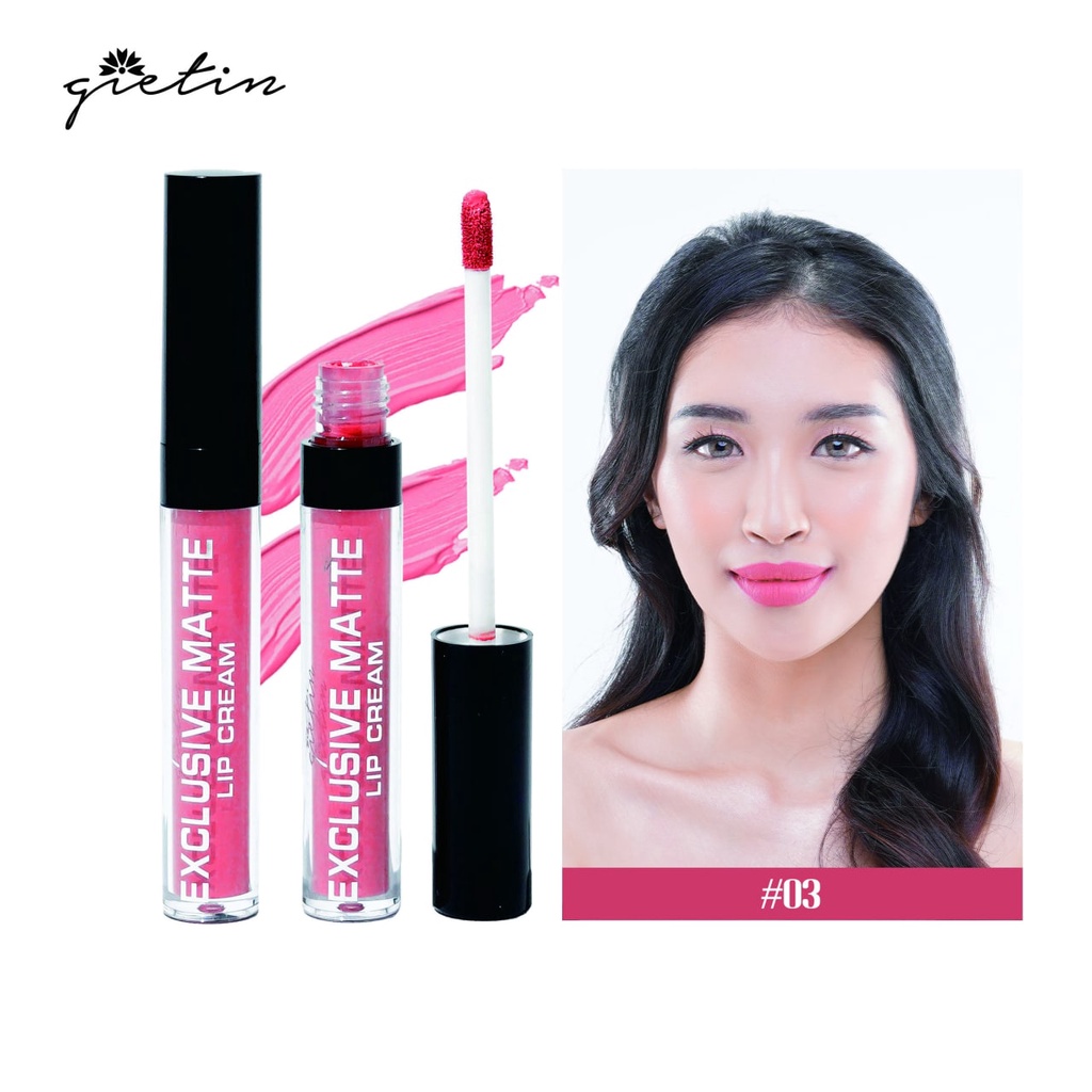 ASK GIETIN EXCLUSIVE MATTE LIP CREAM BPOM LIP CREAM MATTE GT03