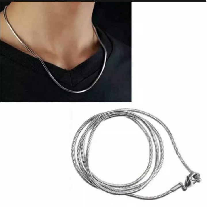 COD] KALUNG TITANIUM ANTIKARAT BUAT WANITA DAN PRIA TERLARIS MURAH