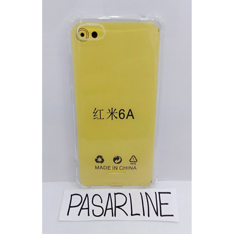 Anticrack Xiao Mi Redmi 6A dan Redmi 6 Silicone Jelly Case Lembut Bening Transparan