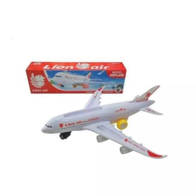 Pesawat Lion Air / Mainan Anak / Mainan Pesawat Baterai