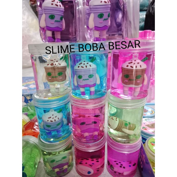 SLIME BOBA 1PCS MURAH MAINAN VIRAL ANAK ANAK (boba sedang)