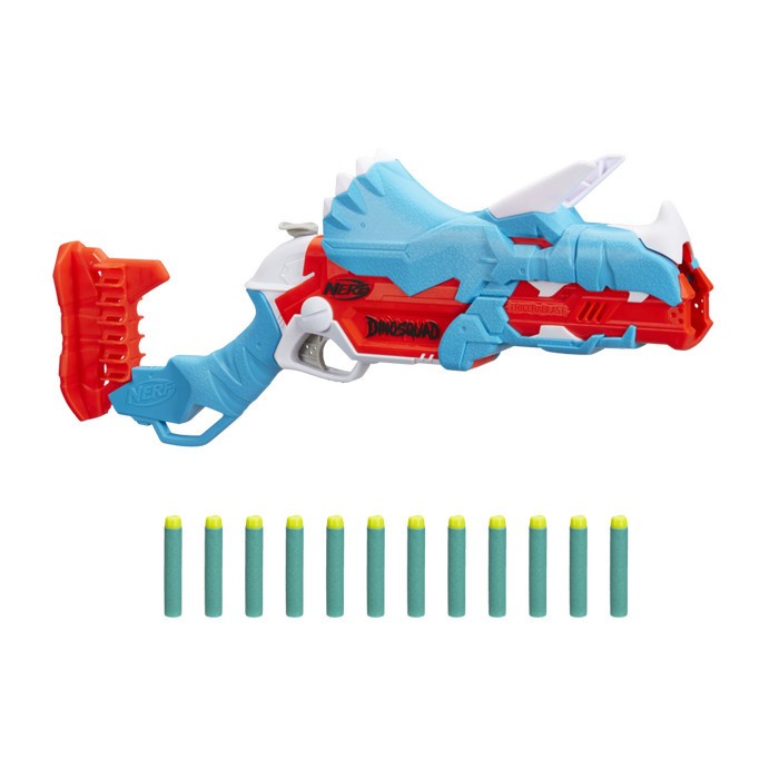 NERF Dinosquad Tricera Blast - Maianan Pistol Anak