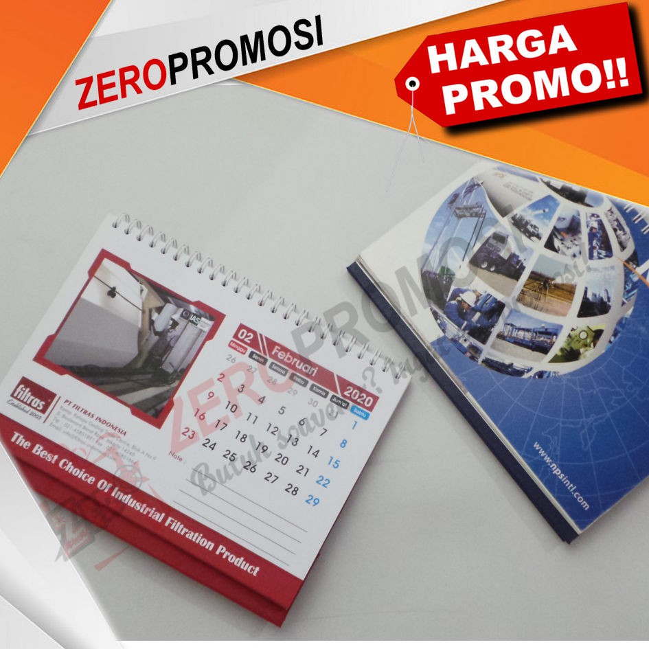 

Souvenir Kalender Meja Kalender Duduk Landscape Custom