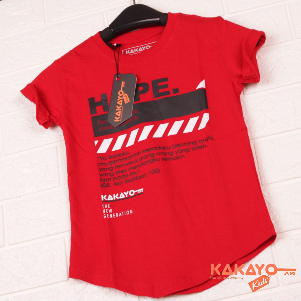 Kakayo Kids  /Kaos Anak laki/Muslim/Atasan/Baju anak cowok/pakaian anak/Bahan Katun 30s