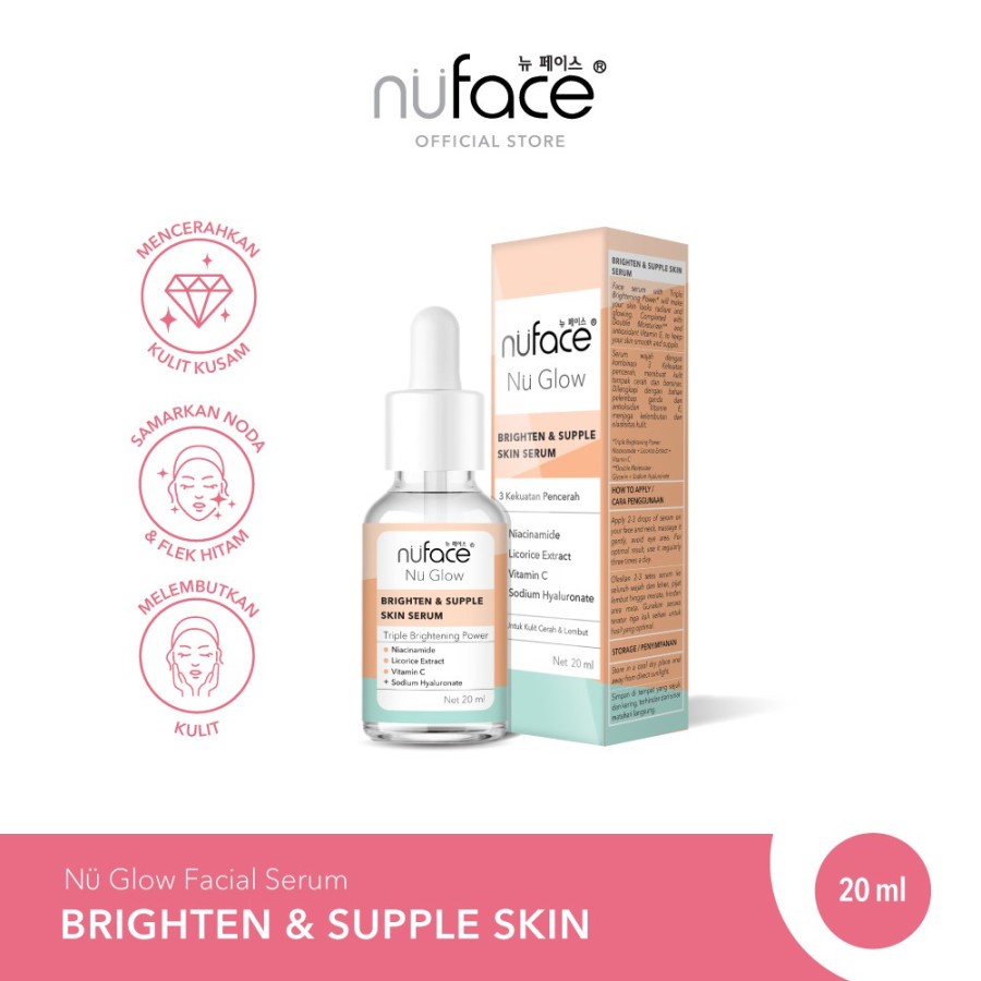 Nuface Nu Glow Liquid Acneprone Care &amp; Liquid Brighten Skin Serum 20 ml