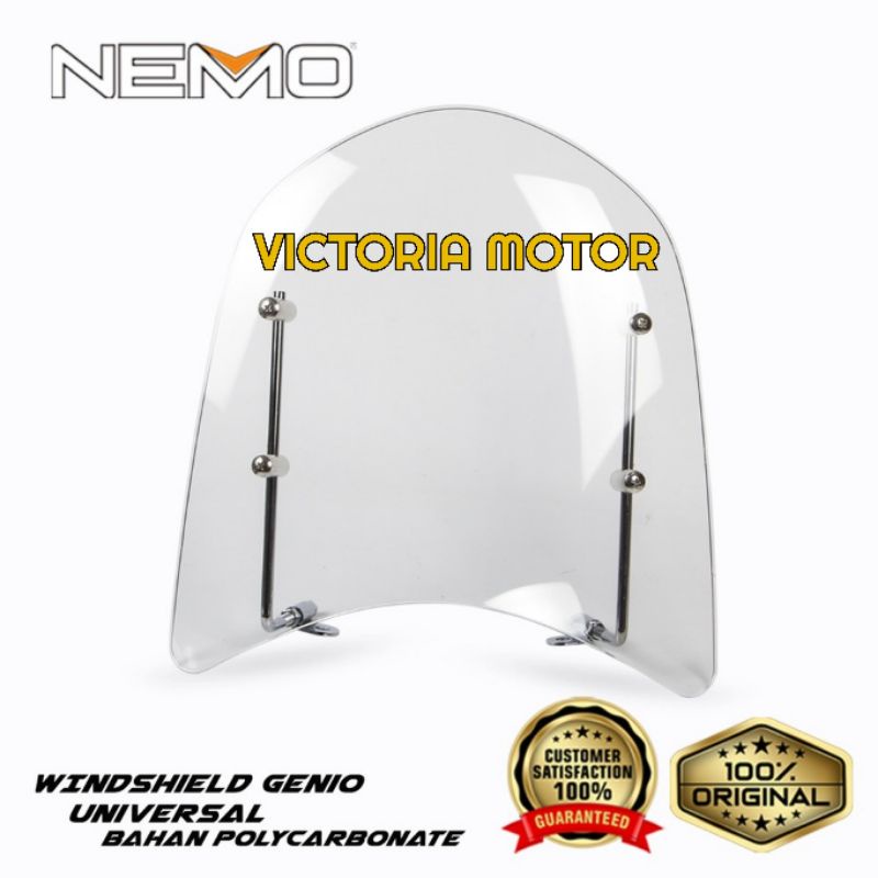 Visor Windshield Motor GENIO NEMO BEBEK Matic mio Fino Scoopy Vario Revo Supra Beat