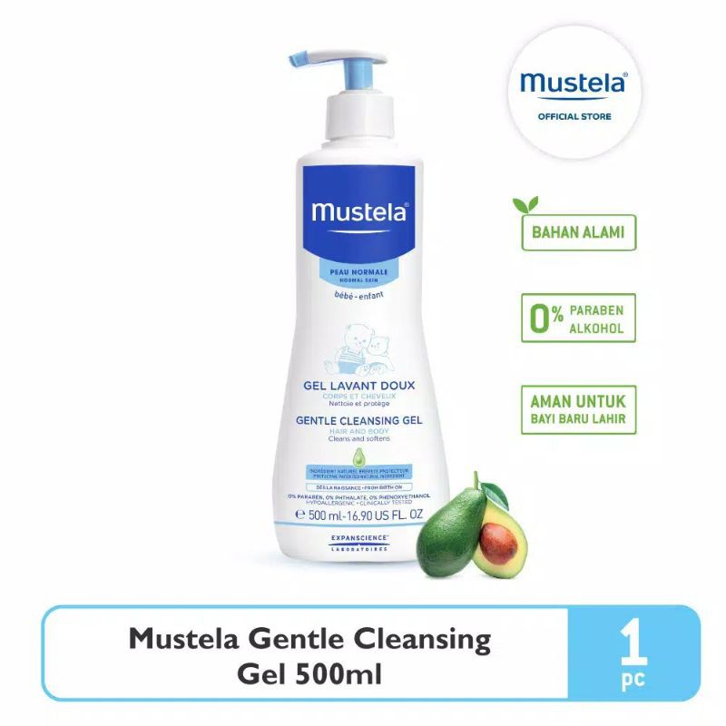 MUSTELA GENTLE CLEANSING GEL 500ml