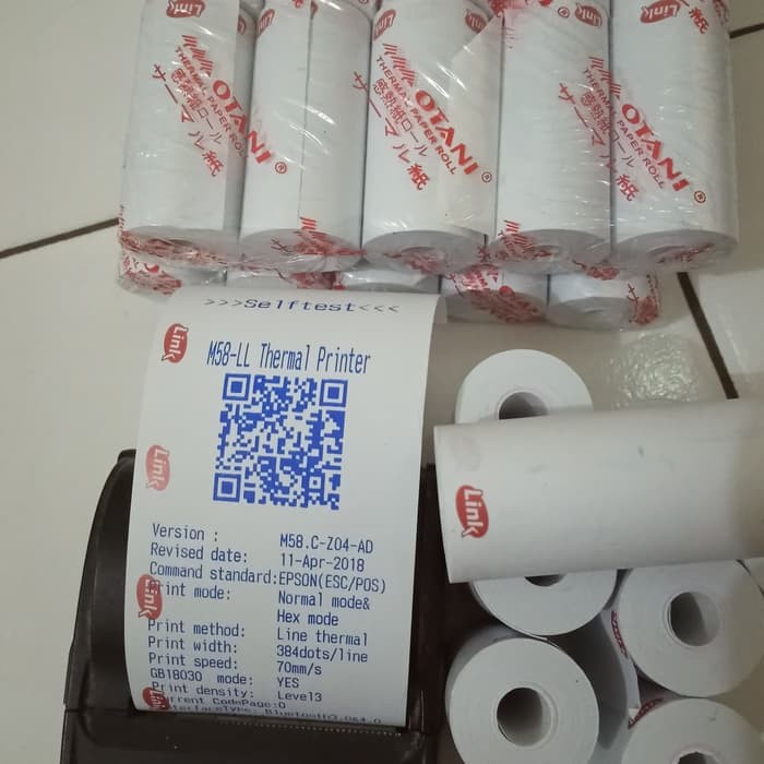 

Dijual kertas termal logo link ukuran 57x30 Berkualitas