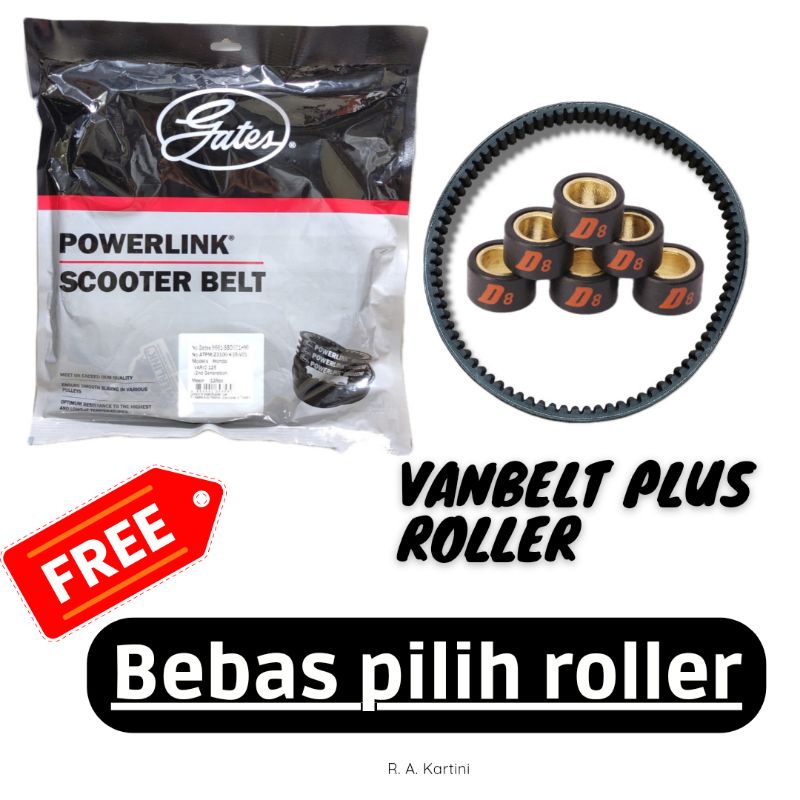 Vanbelt V-Belt Gates Racing Beat fi/ ESP Pop Street Scoopy fi/ ESP K44/k16 Vario110 fi/esp Beat/scoopy karbu  spacy fi/karbu