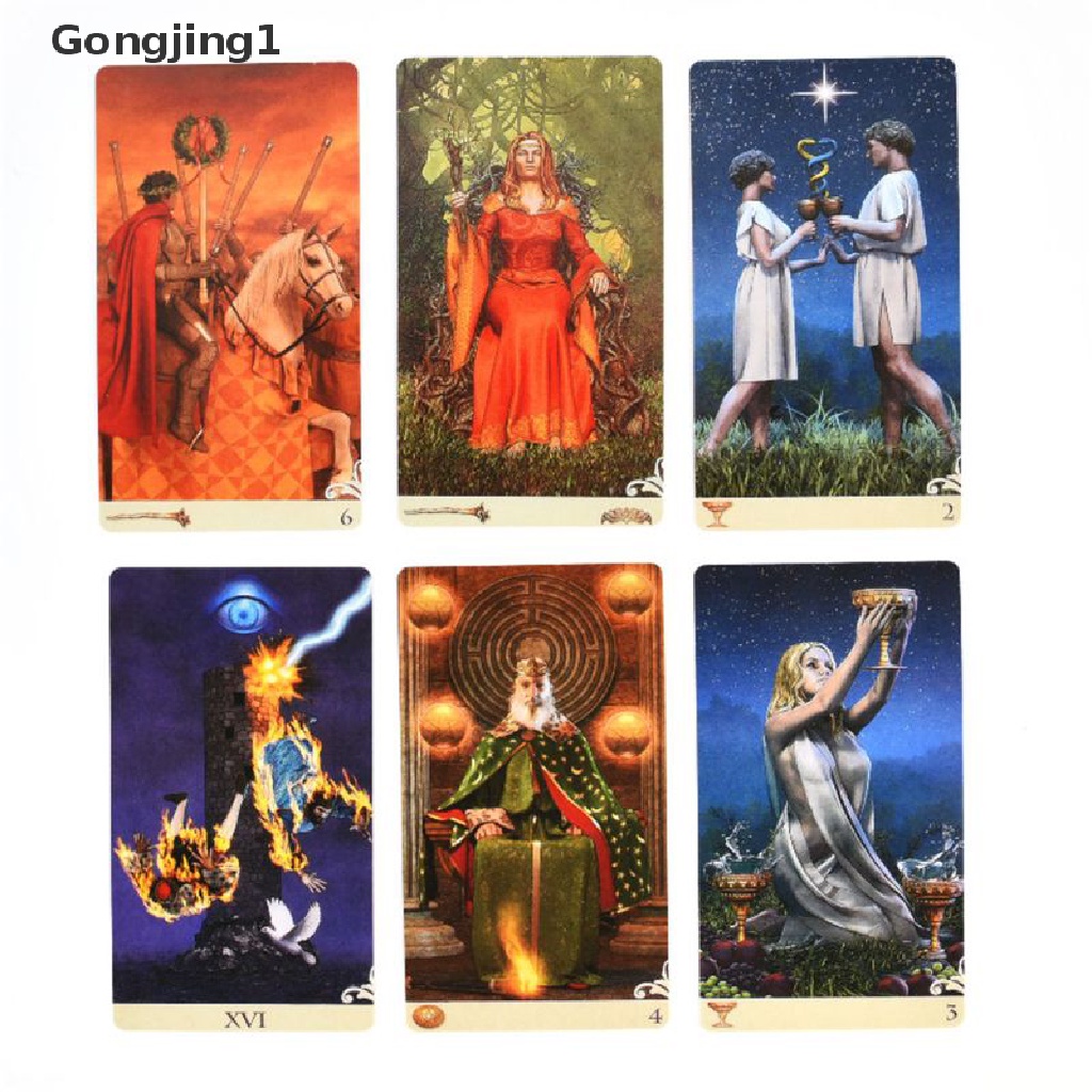 Gongjing1 78pcs Kartu Tarot Untuk Permainan Keluarga