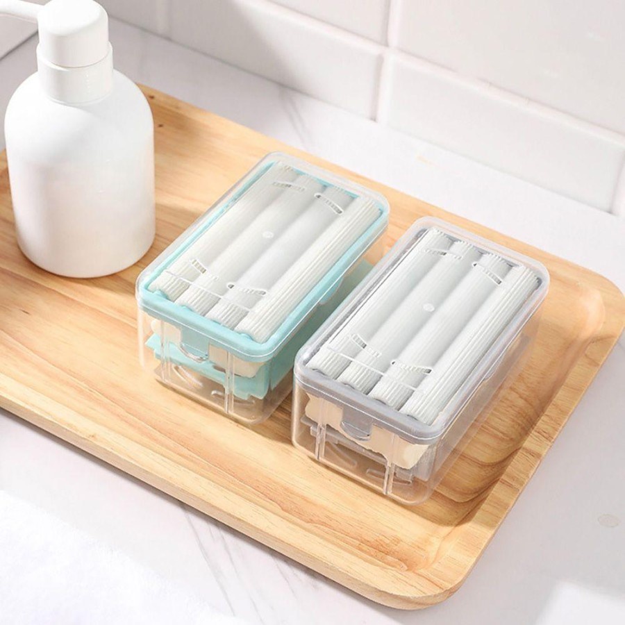 EM Wash Clothes Gadget Portable Soap Dish Soap Box Hand