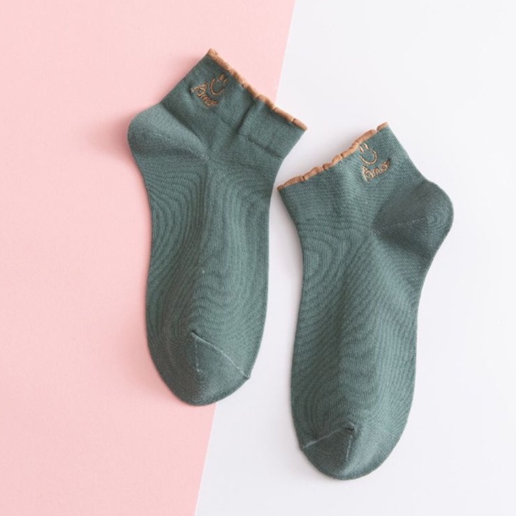 BEE - Kaos Kaki Unisex Pria Wanita / Kaos Kaki Pendek Import Ankle Socks-SC-26 MINT