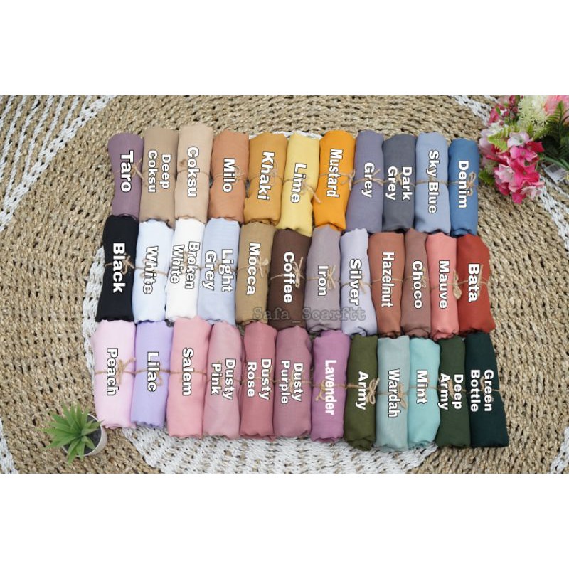 POLYCOTTON SQUARE PREMIUM // BELLA SQUARE PREMIUM PART 1 || EXCLUSIVE HIJAB-1