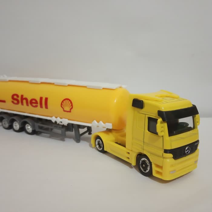 Diecast truk tangki shell super Haulier truck mainan anak harga murah