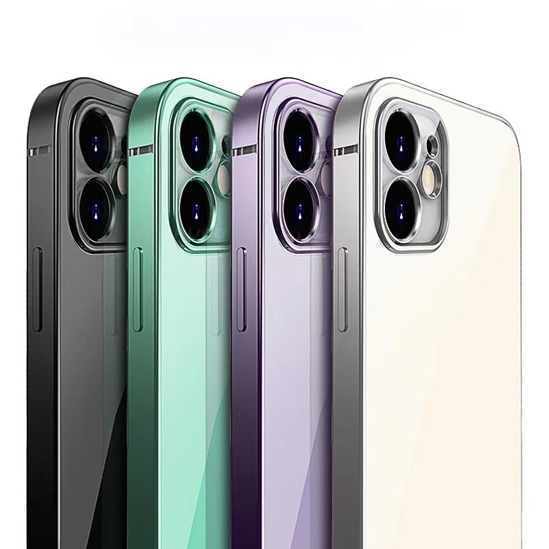 Soft case Bahan metal anti Jatuh Untuk iPhone 11 pro MAX 7 8 plus X XS MAX XR