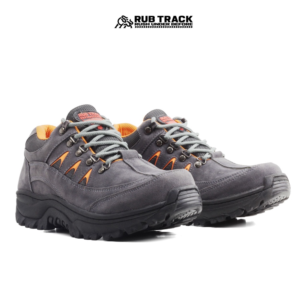 RUBTRACK STEGO SUEDE SEPATU SAFETY RUBICON STEGO SEPATU BOOTS PRIA SAFETY UJUNG BESI TRACKING PROYEK KERJA TOURING SEPATU GUNUNG RUB TRACK