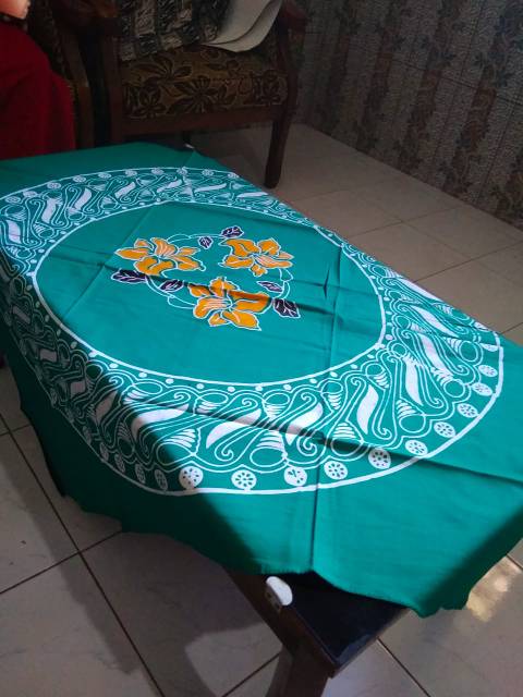 Taplak meja batik cap asli, Bukan sablon/ printing