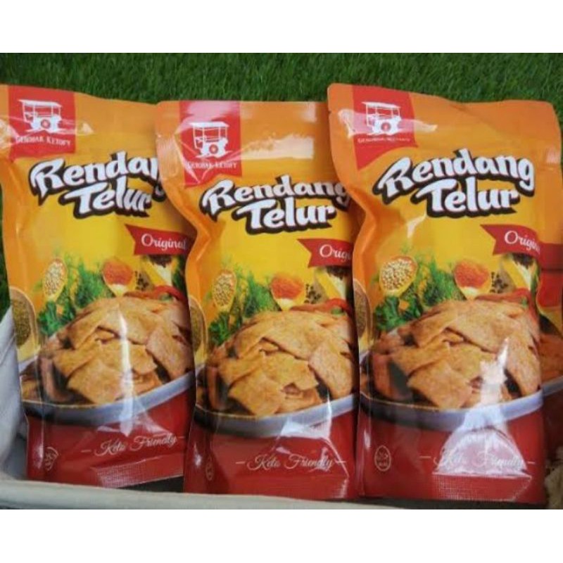 Keripik Rendang Telur Original/ Cemilan Diet / Cemilan Keto DEBM