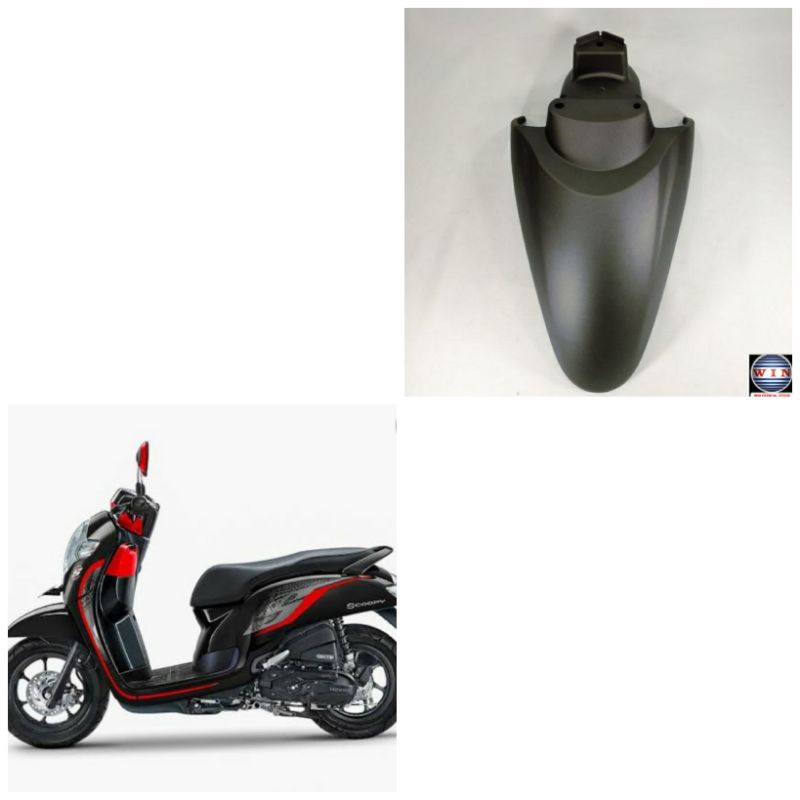 SPAKBOR DEPAN BODI DEPAN SCOOPY FI ESP 2017-2019 GRAY DOFF