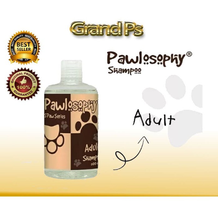 Pawlosophy Adult Shampoo Dog 500ml Shampo anjing wangi tahan lama