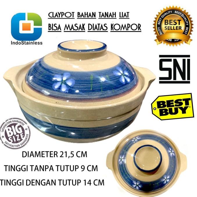 Promo Claypot Masak / Panci Tanah Liat/Claypot Sapo Ceper