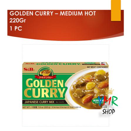 

GOLDEN CURRY S&B - MEDIUM HOT 220 GR