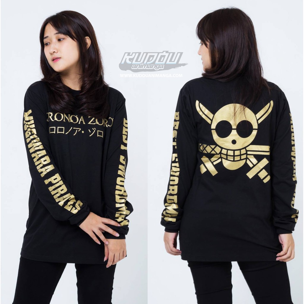 Longsleeve Zoro Gold Anime One Piece Manga Premium