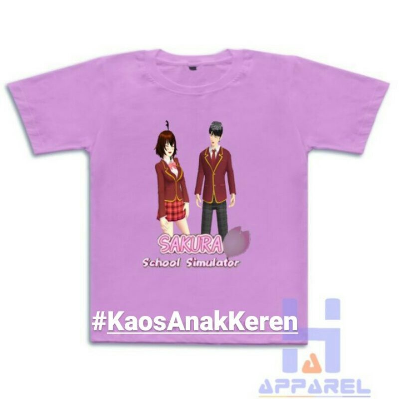 BAJU ANAK KAOS ANAK PEREMPUAN SAKURA SIMULATOR