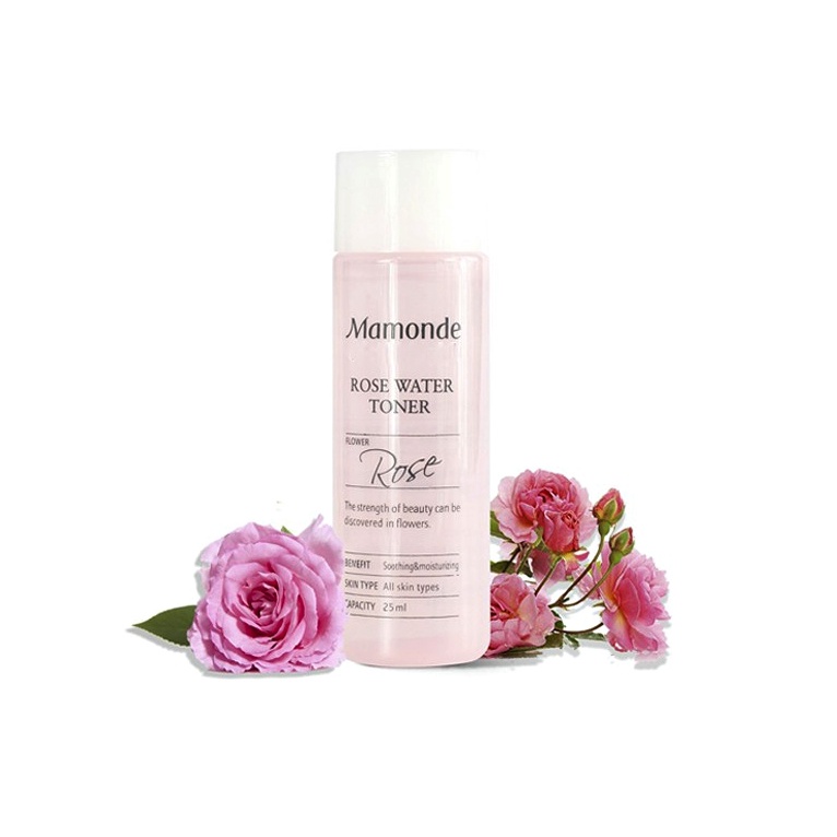 MAMONDE Flower Toner Trial Kit Ukuran Kecil All Varian - UkuranTravel / Sampel 25 ml - Rose Water Toner | Aqua Peel | Pore Clean | Chamomile Pure | Centella Trouble | Narcissus Ampoule Toner 5 ml