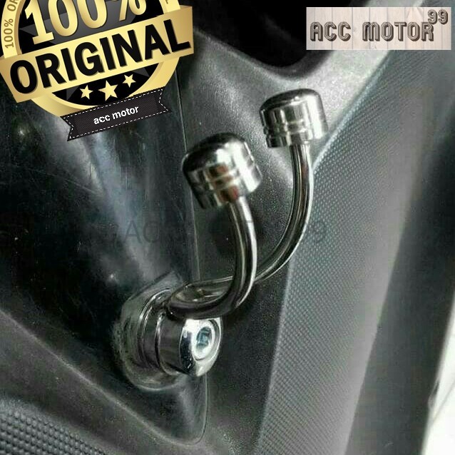 Gantungan barang besi chrome stainless cabang nmax old vario mio beat dll